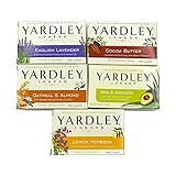 Yardley London Soap Bath Bar Bundle - 10 Bars: English Lavender, Oatmeal and Almond, Aloe and Avocado, Cocoa Butter, Lemon Verbena  4.25 Ounce Bars (Pack of 10 Bars, Two of each)