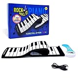 Rock And Roll It - Piano. Flexible, Completely Portable, 49 standard Keys, battery OR USB powered. 2016 ASTRA Best Toy for Kids Award Winner!