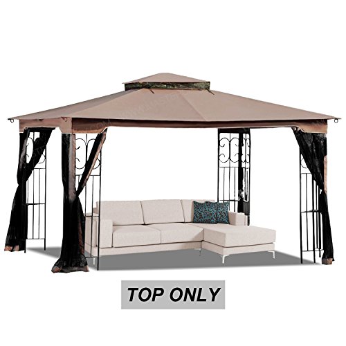 MASTERCANOPY 10' x 12' Gazebo Replacement Canopy Roof for Model GZ798PST-E