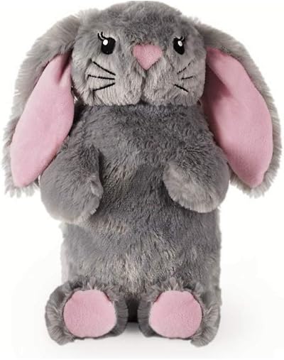 Home Living Faux Fur Bunny Hot Water Bottle 1L - Plush Pink Medium
