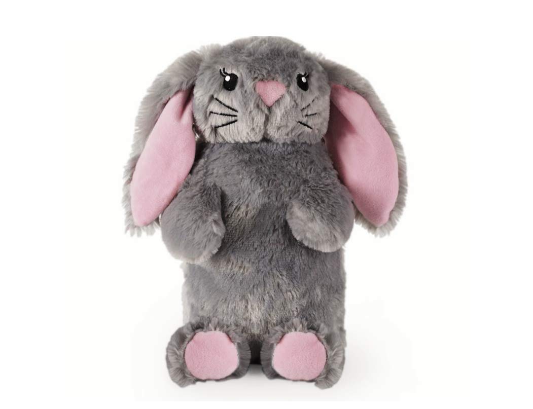 Deseo Bunny Hot Water Bottle in Luxurious Faux Fur (1 Litre) - Medium, Plush, Pink - Home Living