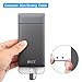 iNiCE 5000mAh Portable External Battery Ultra Slim Power Bank 2 port with Built in Lightning, Micro USB Cable LED Light for iPhone,Samsung,HTC and More ---Gray