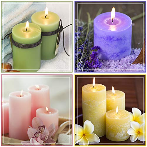 Candle Color Dyes for Candle Making, 24 Color Candle Wax Dye with 30