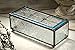 J Devlin Glass Art Box 508 Series Vintage Stained Glass Jewelry Trinket Decorative Box - Available in Blue or Pink (Blue)