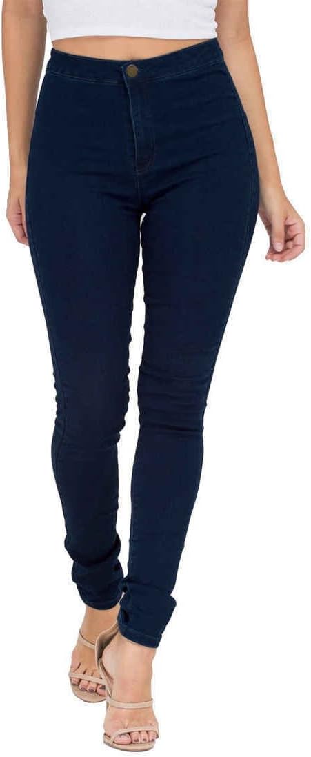 ESDAMIER Women's High Waist Butt-Lifting Skinny Jeans Elastic Pencil Jeggings Pants