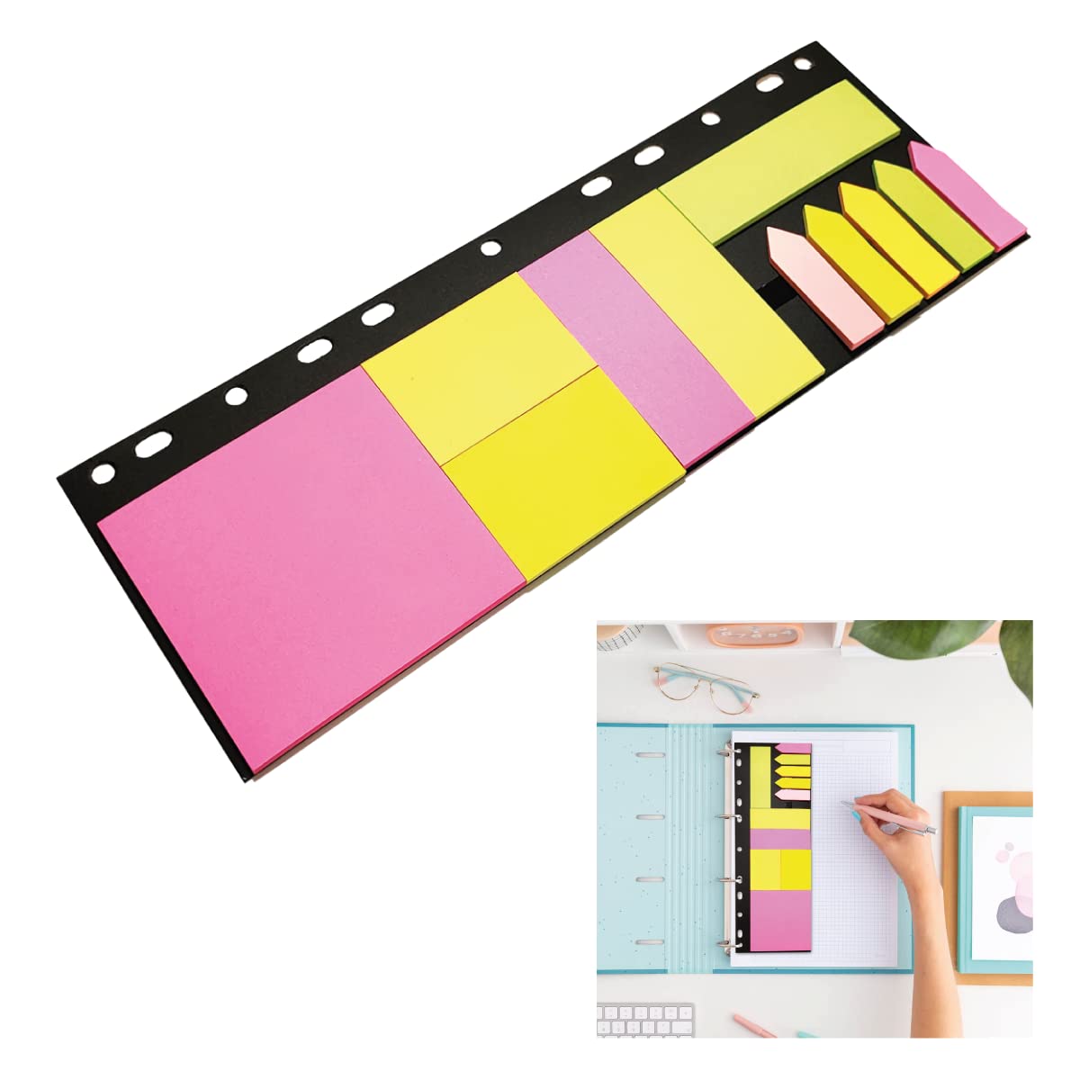 Page Marker Memo Blocks Stickers Sticky Tabs Colorful Bookmarks Sticky Notes Notes Paper for School Home or Office Multicolor for Notebook Binder