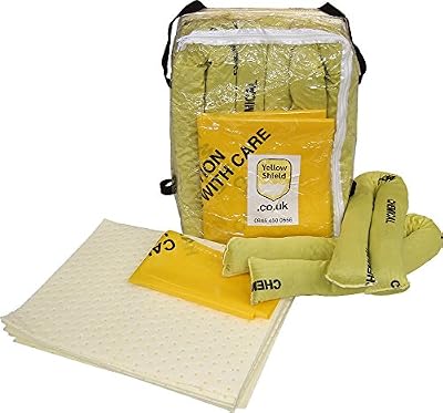 Yellowshield 70 Litre Chemical Spill Kit Transparent Carry Bag Absorbent