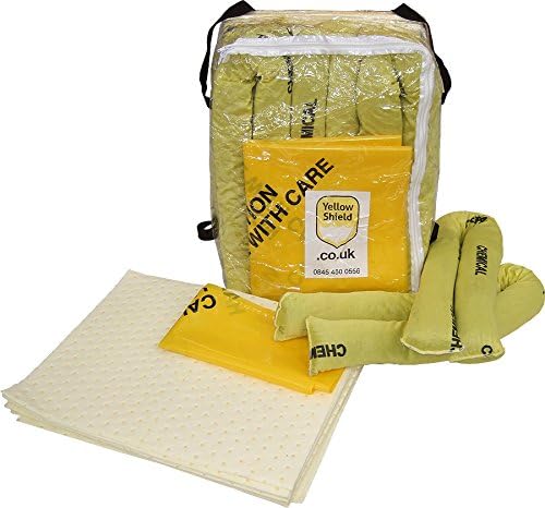 Yellowshield 70 Litre Chemical Spill Kit Transparent Carry Bag Absorbent