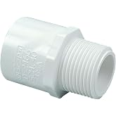 NIBCO 3/4" x 1" MIPT x Slip Red Male Adapter PVC Schedule 40 (436-102)