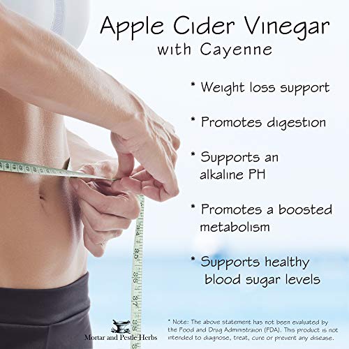 image for Mortar and Pestle Herbs - Pure Raw Apple Cider Vinegar Capsules - Extr