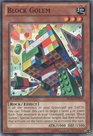 Yu-Gi-Oh! - Block Golem (REDU-EN035) - Return of the Duelist - 1st Edition - Common