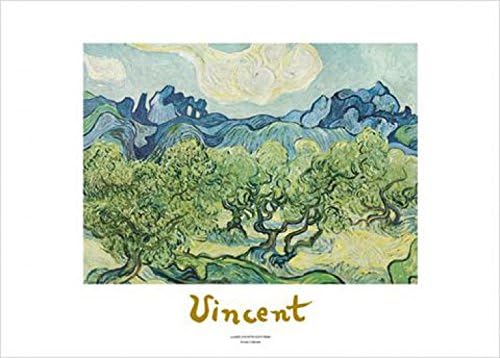 Posters: Vincent Van Gogh Poster Art Print - Landscapes With Olive Trees (28 x 20 inches)