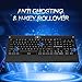 HUO JI E-Element Z-77 RGB Mechanical Gaming Keyboard, Programmable RGB Backlit, Blue Switches,Wrist Rest, 104 Keys Anti Ghosting, Blackthumb 1