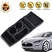 PROBASTO Tesla Model S Center Container/Cup Holder Tesla Console Container Center Storage Box for Model S 2012 2013 2014 2015 JY Silicone, Black