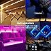 Geeon LED Strip Lights Waterproof 2M RGB Color Changing 5050 SMD UL Listed with 12V Adapter for Room Kitchen Under Cabinets Bed Ambient Lighting