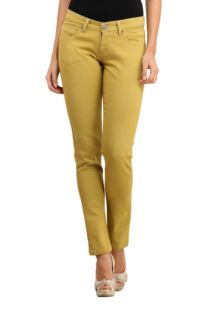 coloured stretch jeans