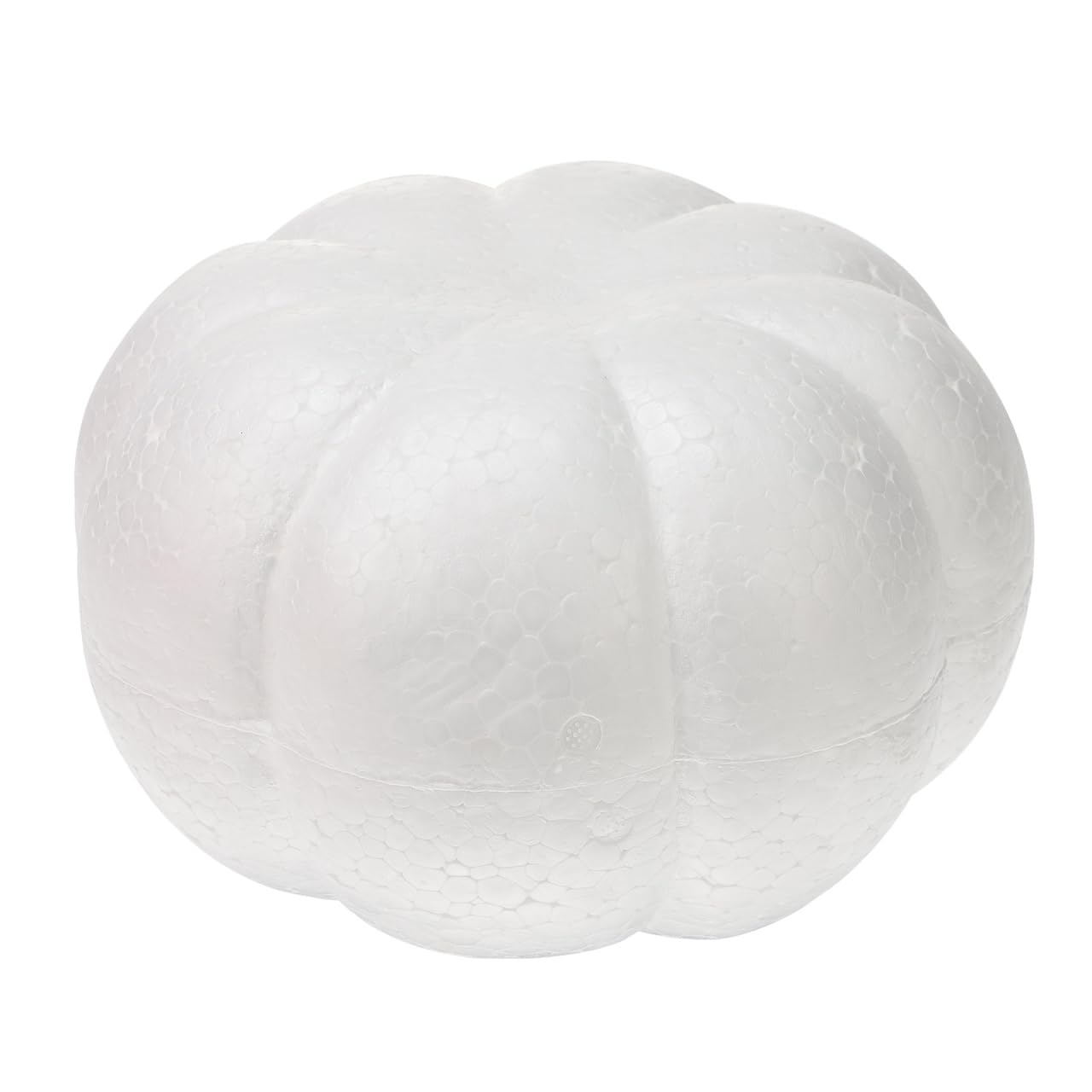 Happyyami White Foam Pumpkin Mold 8 Inch Realistic Artificial Pumpkin for Diy Crafts Halloween Fall Harvest Thanksgiving Decoration and Painting