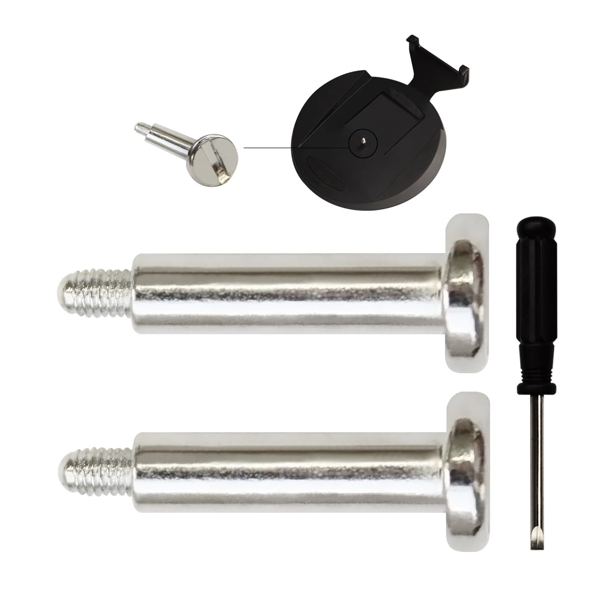 iParto 2 Pack Replacement Vertical Base Stand Holder Bottom Screws for Sony PlayStation 5 PS5 Stand Support Fixing Screw Replacement with Screwdriver