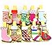 QTMY 30 Pcs Christmas Tree Stocking Santa Claus Wooden Clip Hanging Photos with Twine Decoration Supplies Favors (Christmas Wooden Clip)