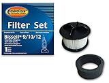 EnviroCare Replacement Vacuum Cleaner Filter Set for Bissell PowerForce Bagless, Cleanview II Uprights Style 9/10/12