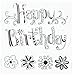 Inkadinkado Clear Mini Stamps, Happy Birthday
