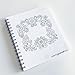 Coloring NoteBook (11 x 8.5 inches) Side-bound Notebook - Note taking with a Coloring Book Twist