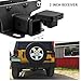 Seven Sparta Towing Trailer Hitch Receiver for 2018-2019 Jeep Wrangler JL/JLU 2 Door & 4 Door with 2 Inch Receiver Hitch