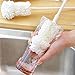 Trycooling Sponge Bottle Cleaning Brushes Long Handle Kitchen Cup Brush Cleaner White