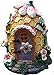 Mystic Garden Solar Resin Fairy Garden House. Beehive Design. Lights up at Night; Indoor or Outdoor Fairy Home for Flower Gardens, planters, Window Boxes, Terrarium or Yard.