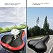 OUTERDO Bike Seat MTB Bike Saddle Dual Spring Comfort Bicycle Saddle with Safety Reflective Tape Soft Foam Ergonomic Wide Cycling Seat for Road Bike and Mountain Bike