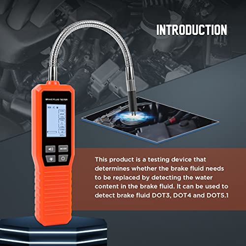 OUFKAR Automotive Brake Fluid Tester with HighPrecision Probe for DOT3