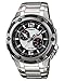 Casio Men's MTP1326D-1A1V Silver Stainless-Steel Quartz Watch with Black Dial