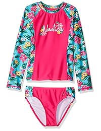 Conjunto de traje de baño Nautica para niña Rashguard