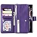 FLYEE Case Compatible with Samsung Galaxy Note 9 (6.4 inch,Released 2018),Wallet Case for Women and Girls with Card Holder,[Detachable 2in1] 9 Card PU Leather Protective Case & Wrist Strap-Purple