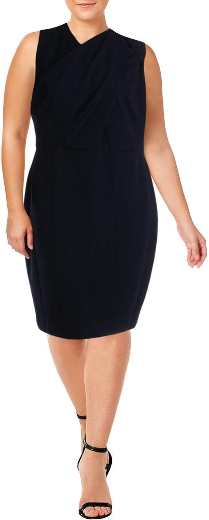 lauren ralph lauren ruched crepe dress