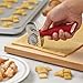 Cake Boss Stainless Steel Tools and Gadgets Pastry Wheel, Small, Red