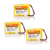 3x VTech BT-17333 BT-27333 Rechargeable Cordless Phone Battery (2/3AA 400mAh 3.6V Ni-cd)