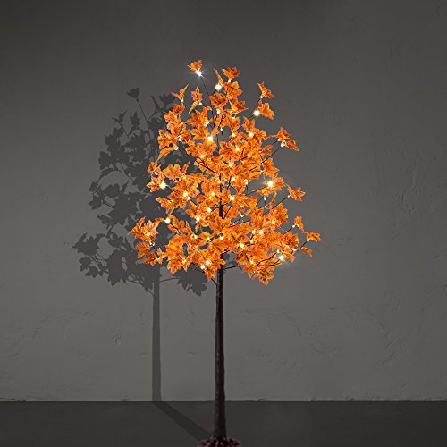 LIGHTSHARE 6FT 120LED Artificial Lighted Maple Tree Warm White Fall