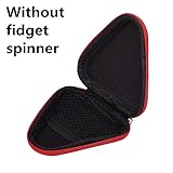 HongXander Gift For Fidget Hand Spinner Triangle Finger Toy Focus ADHD Autism Bag Case Red