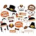 Thanksgiving Photo Booth Props - Happy Thanksgiving Day Photobooth Costume DIY Kit - 29pcs