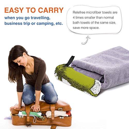 RGFDF-157-X-315-Super-Absorbent-Quick-Dry-Towels-Green-G-Rinch-Microfiber-Lightweight-Portable-Pool-Bath-Towel-for-CampingSportsTravelFitness