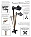 Walking Sticks, Canes and Walking Sticks For Men, Best Walking Cane For Arthritis, Stroke Sufferers, Strong For Larger Persons, RIGHT-Hand Ergonomic Handle Eases Wrist Strain, Designed Not To Fall