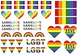 Gay Pride LGBT Rainbow Temporary Tattoos By ASVP Shop