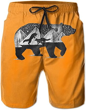 State Of California American Fashion Loose Fit Boardshorts Stretchy Quick Drying And Breathable Elastic Paddle Board Shorts For Surfing Hiking Waterproof With Pockets For Men