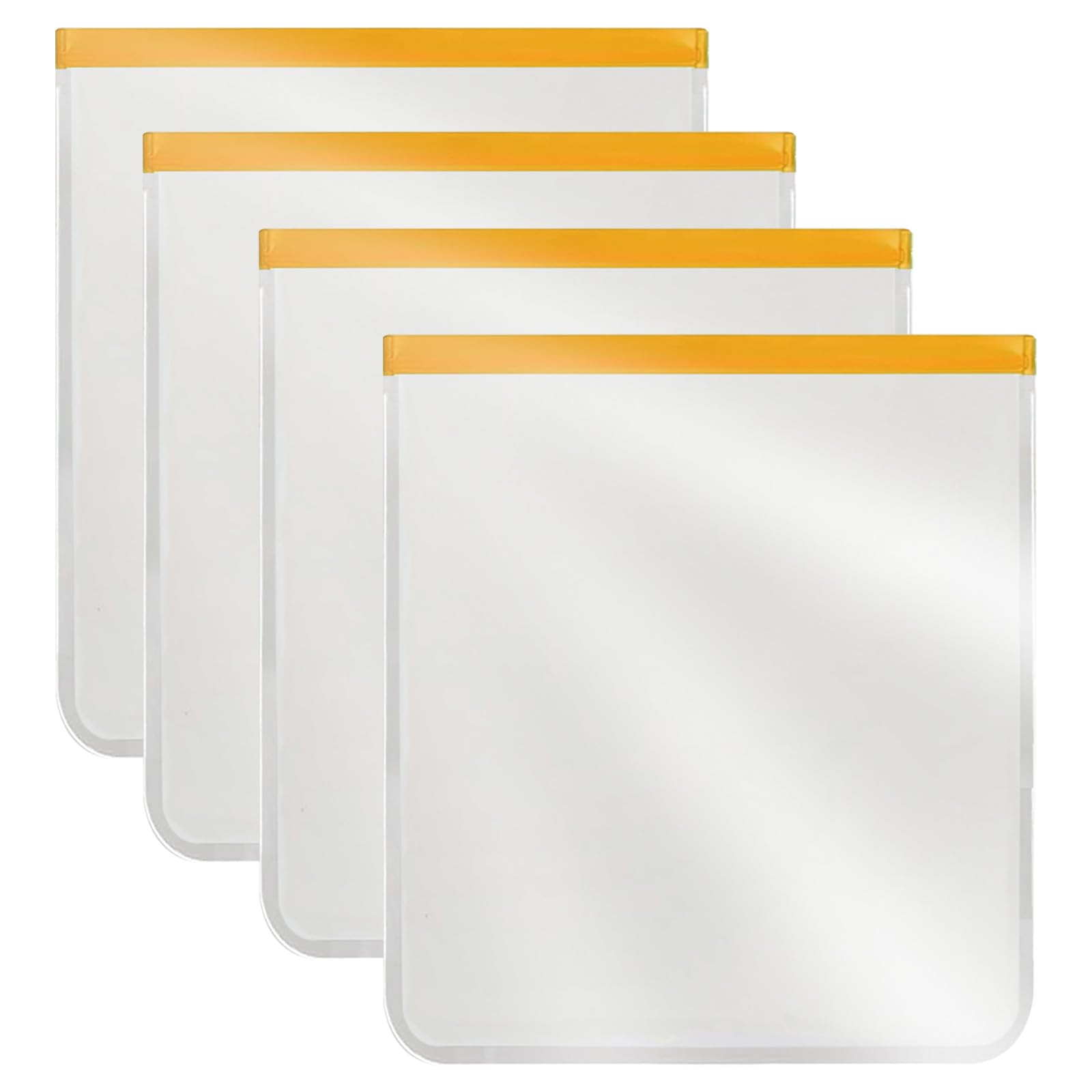 Photo 1 of 4 Pcs 2 Gallon Reusable Freezer Bags, Large Capacity, BPA Free Reusable Leakproof Food Storage Bags,13 "x 16", Used For Home Food Storage And Camping Food Storage