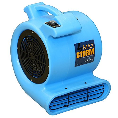 Max Storm 1/2 HP 2550 CFM Durable Lightweight Air Mover Carpet Dryer