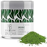 Matcha Green Tea Powder-Organic Japanese Ceremonial Grade Straight from Uji Kyoto, Premium Quality-1 oz Tin contains Powerful Antioxidant Energy for Non-GMO Health.