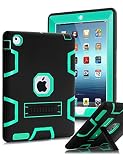 TIANLI iPad 2 Case,iPad 3 Case,iPad 4 Case Three Layer Protection Shockproof Protective with Kickstand iPad 2nd Generation Case/iPad 3rd Generation Case/iPad 4th Generation Case - Black Mint