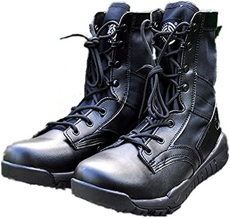 HanWild Be Dreamer Men's Lightweight Military Combat Boots,Black,US 12