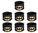 Justice League Superhero Slap Bracelet for Kids Boys & Girls Birthday Party Supplies Favors (7 Pack Batman)